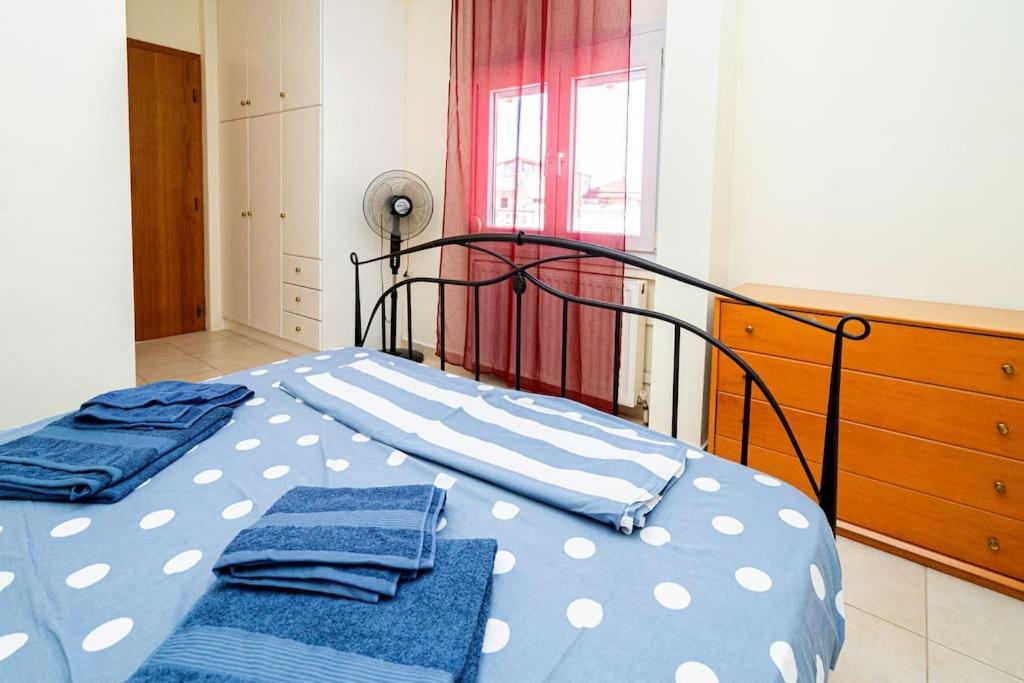 Finas Penthouse,Private Terrace,Great View,Mins From Sea Apartman Kavála Kültér fotó