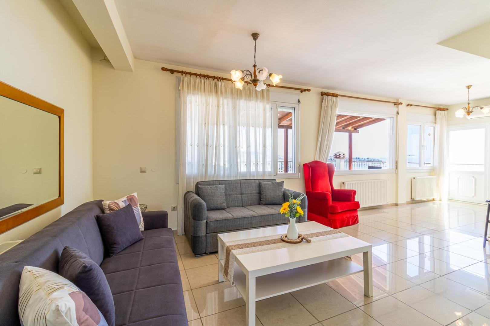Finas Penthouse,Private Terrace,Great View,Mins From Sea Apartman Kavála Kültér fotó