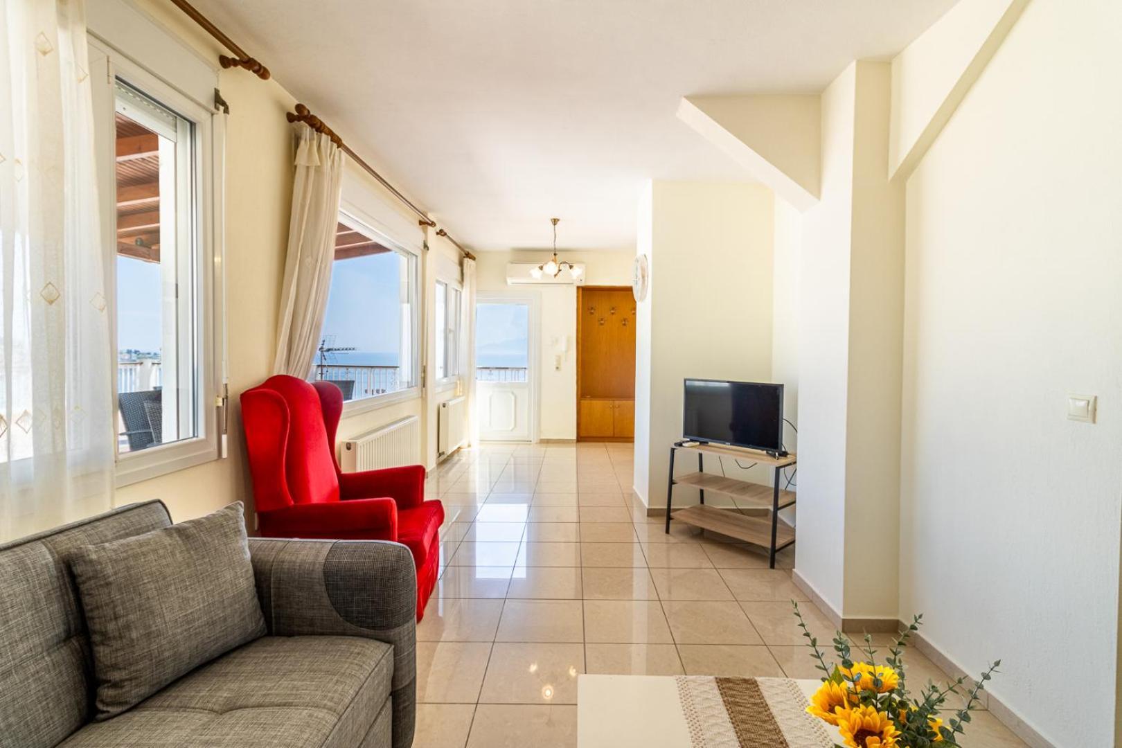 Finas Penthouse,Private Terrace,Great View,Mins From Sea Apartman Kavála Kültér fotó